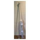 Shower Rod & New Drapery/Curtain Set