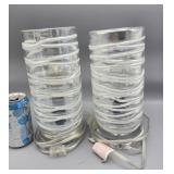 Glass Lamps 11" T