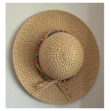 Straw Beaded Hat