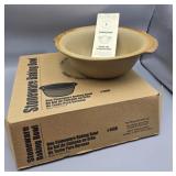 Pampered Chef Stoneware Baking Bowl #1450 w Box