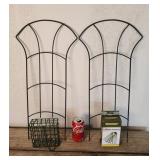 2 20" Trellis- Bird Feeder- Garden Staples