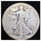 1918P Walking Liberty Half Dollar 90% Silver