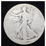 1927S Walking Liberty Half Dollar 90% Silver