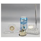 Waterford Pen/Clock Set & Crystal Clock