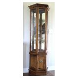 Lighted Curio Cabinet  70" H  12" W  24" L