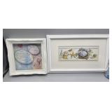 Framed Art Lot Friendship & Seashells