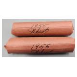 Wheat Pennies Rolls 1955