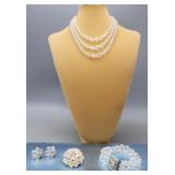 Necklace, Bracelet, Brooch, Earrings