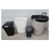 Lot of Trash Cans