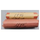 Wheat Pennies Rolls 1945 1946