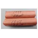 Wheat Pennies Rolls 1948 1949