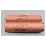 2 Rolls Wheat Pennies 1944