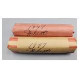 Wheat Pennies Rolls 1947 1948