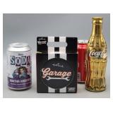 Coca-Cola Gold Bottle, Marvel Funko Soda Can,
