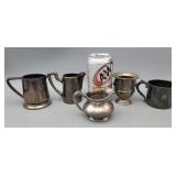 Silverplate Mini Pitchers & Cup