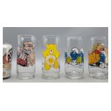 ET, Carebears, Smurfs Character Drinking Glasses