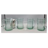 Coca-Cola Iridescent Mug Glasses 5.5" H  1 Has
