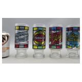 Beer Brands Drinking Glasses 6.5" H