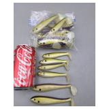 Bag of Paddle Tail Swim Baits 4" - 5"