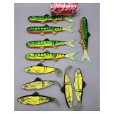 Lot of Fishing Swim Baits 6" & 9"