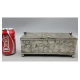 Sterling Derby Silver Humidor/Tobacco Box 9.5" L