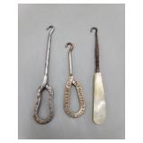 Vintage Shoe Button Hooks