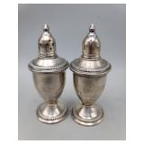 Sterling Weighted Salt And Pepper Shakers