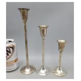 Silverplate Candle Holders