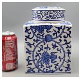 Ginger Jar w/Lid 8" H ï¿½ 5.75"