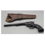 Haig Western Six Shooter Cap Gun w/Leather Holster