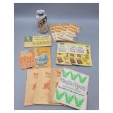 Vintage Stamp Saver Books & Stamps
