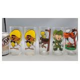 Character Drinking Glasses 6.5" H