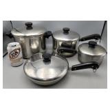 Revere Ware Copper Bottom Pots Pans