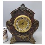 Gilbert Clock Co. Mantle Clock Untested With Key