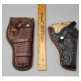 Pair of Vintage Tooled Leather Holsters Reyes