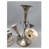 Silverplate Epergne Centerpiece Flower Holder