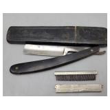 Herrmann Strait Razor & Mustache Pocket Comb