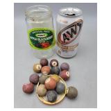 Vintage Mini Pool Balls