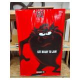 LARGE Taz 1996 Vinyl Poster Space Jam 46"X72"