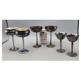 Sheridan, W & S & Crescent Silverplated Goblets