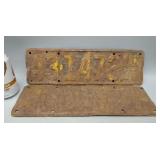 1937 Kansas License Plates Rusty