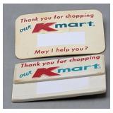 Vintage Kmart Employee Name Tags