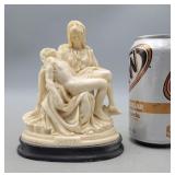 Vintage A Santini Pieta Statue Italy Alabaster