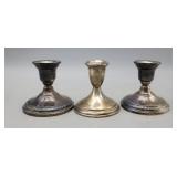 Sterling Silver Weighted Candlesticks