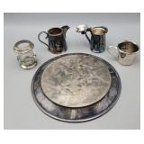 Silverplate Platter 10" Diameter Cream D