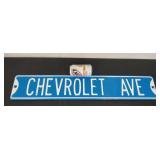 Chevrolet Ave Sign Heavy 6"x32"