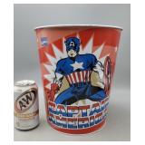 Marvel Captain America Garbage Can 10" H  9"