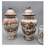 Pair of Italian Apothecary Jars