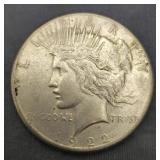 1922 S Silver Peace Dollar