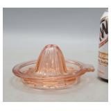 Pink Depression Glass Juicer